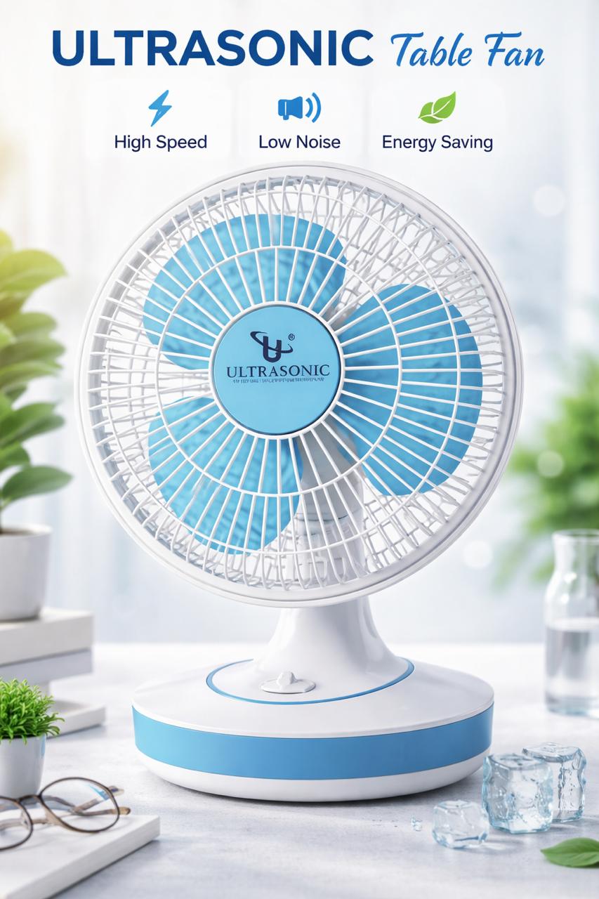 ULTRASONIC ALL PURPOSE FAN 12"WALL CUM TABLE FAN 