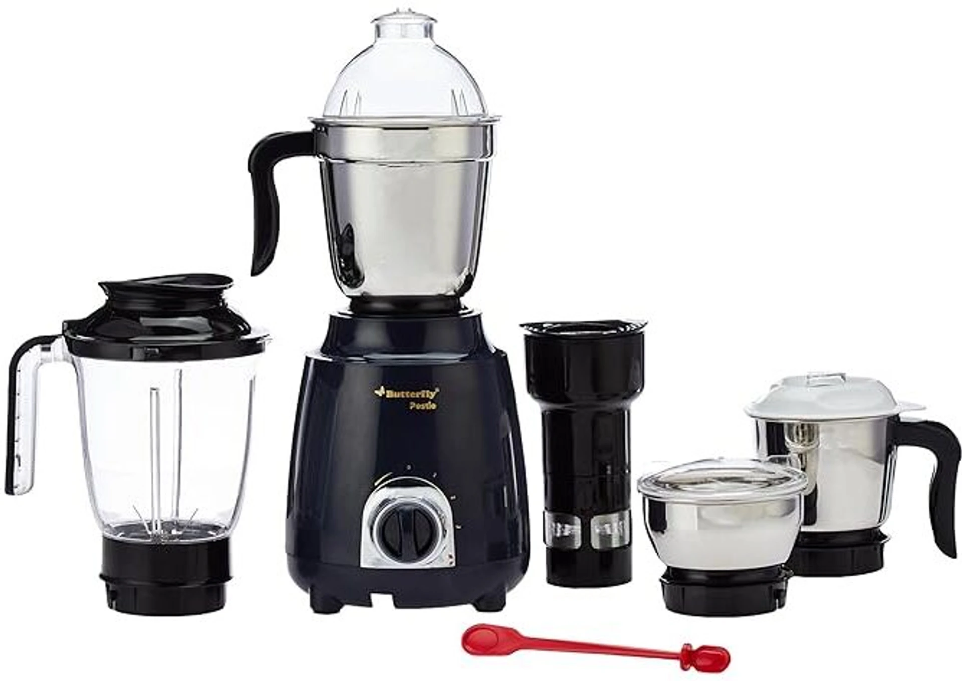 Butterfly PESTLE 4JAR 750 W Mixer Grinder (PESTLE | 4 Jars | BLACK NAVYBLUE)