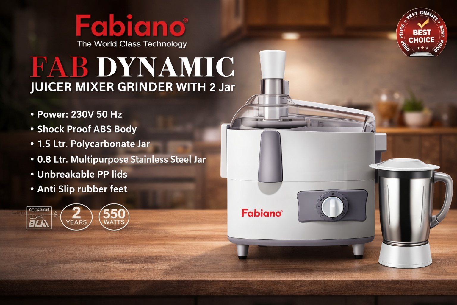 Fabiano PowerMix 550 Juicer Mixer