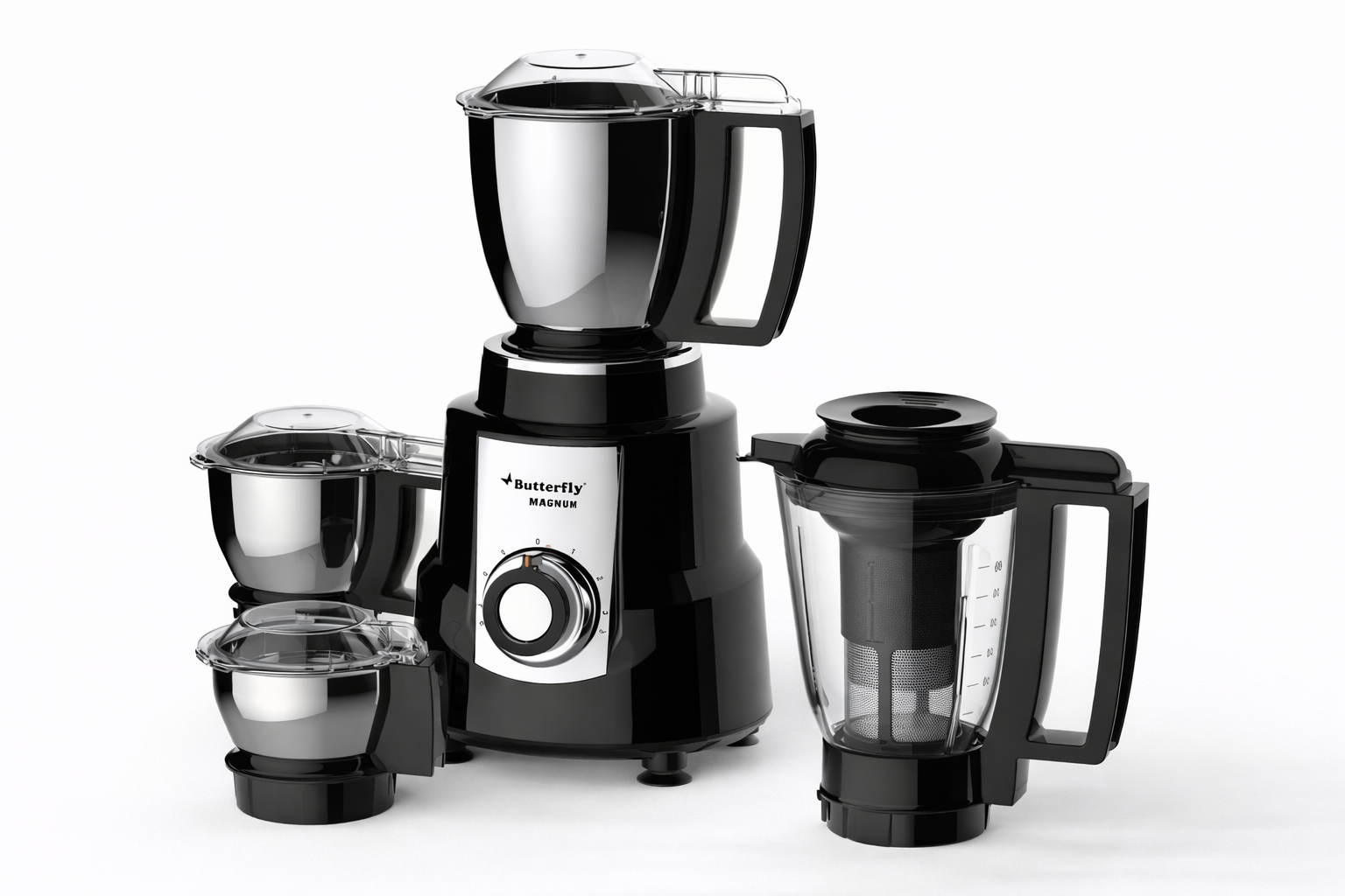 Butterfly Magnum Mixer Grinder (3 Jar Set, High-Speed Motor, Multipurpose Kitchen Appliance)