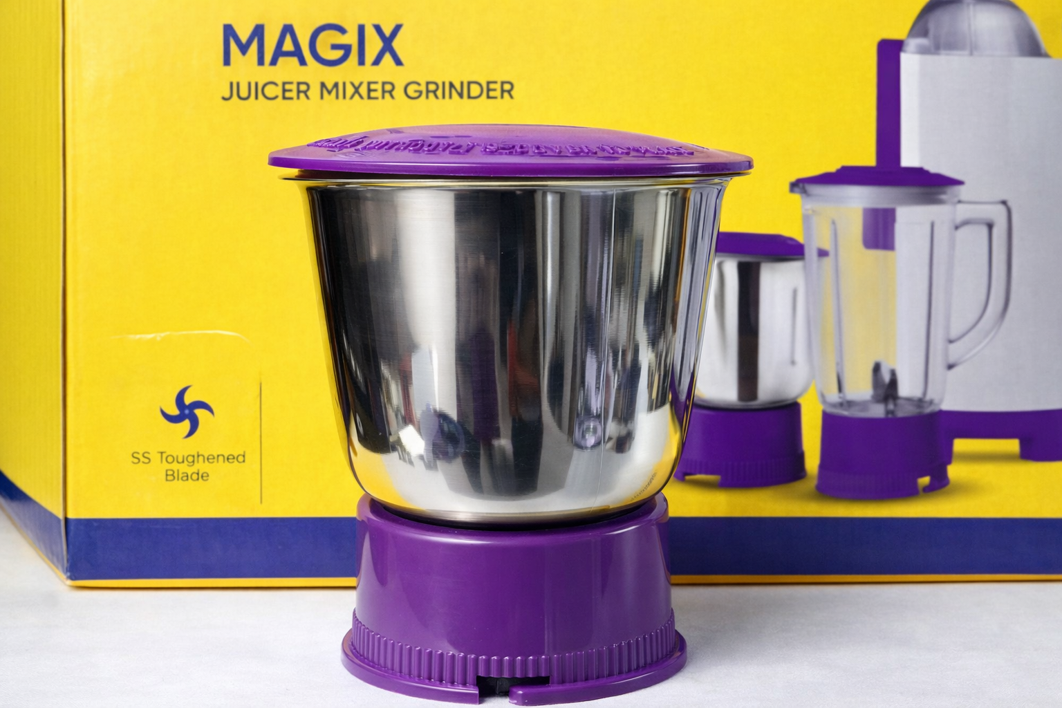 Butterfly Magix Mixer Grinder Stainless Steel Jar (Durable, Leak-Proof Lid, Multipurpose Use)