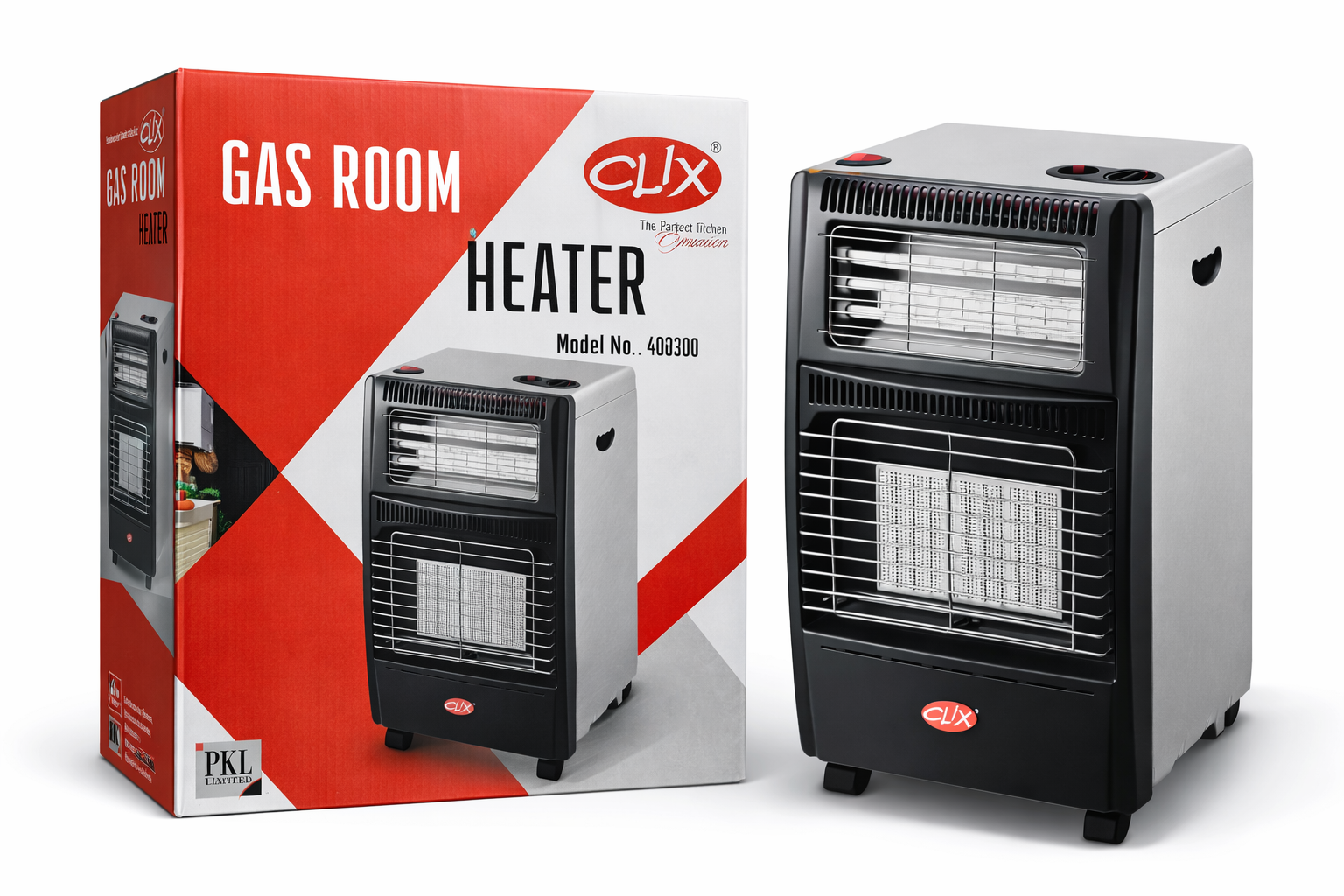 CLIX Gas Room Heater (Model 40300) – Portable LPG Heater with Dual Heating Panels